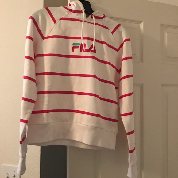 Brand new Fila striped hoodie sz Small - Picture 1 of 4